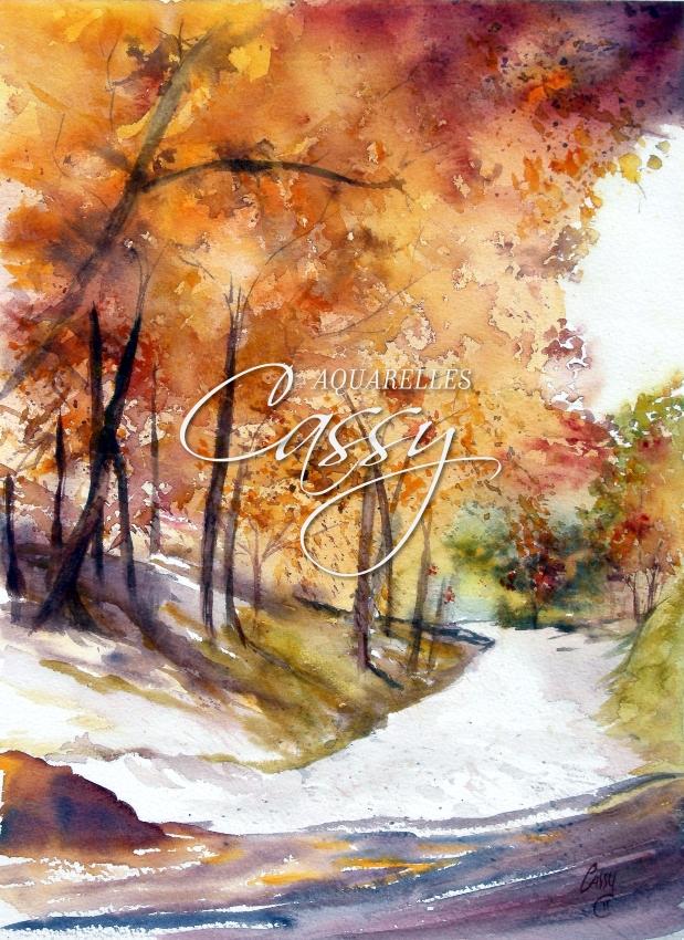 Passage a l'Automne 41 cm X 31 cm